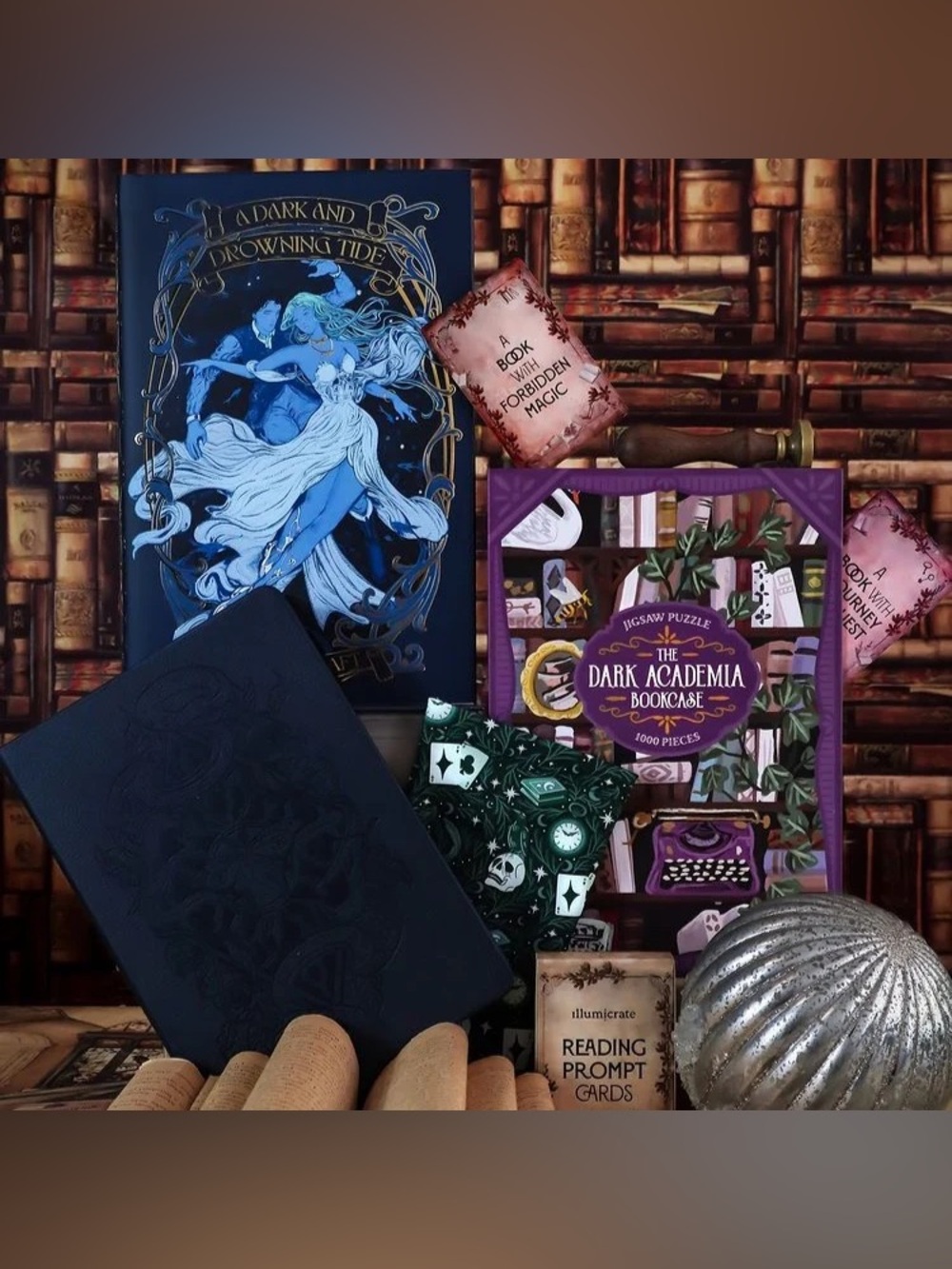 Illumicrate The Dark Academia Bookcase 1000-Piece Jigsaw puzzle